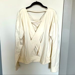 Gorgeous open-back sweatshirt from Alo Yoga